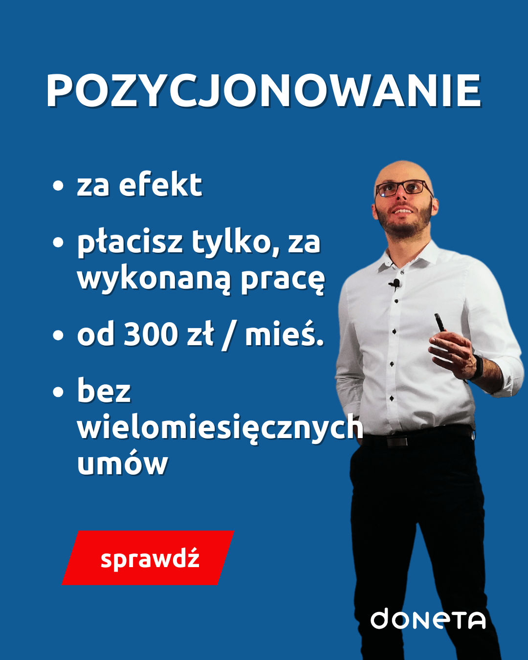 Pozycjonowanie od 300 zł / mieś.